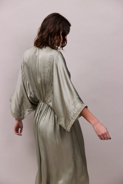 Faune Honeysuckle Dress - Sage