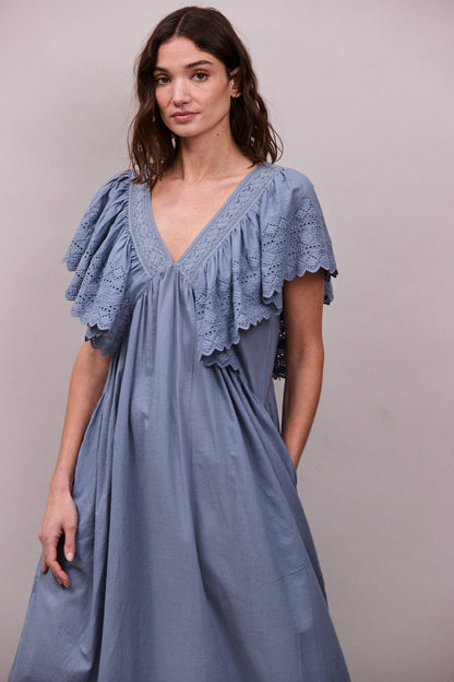 Faune Camelia Dress - Cornflower Blue