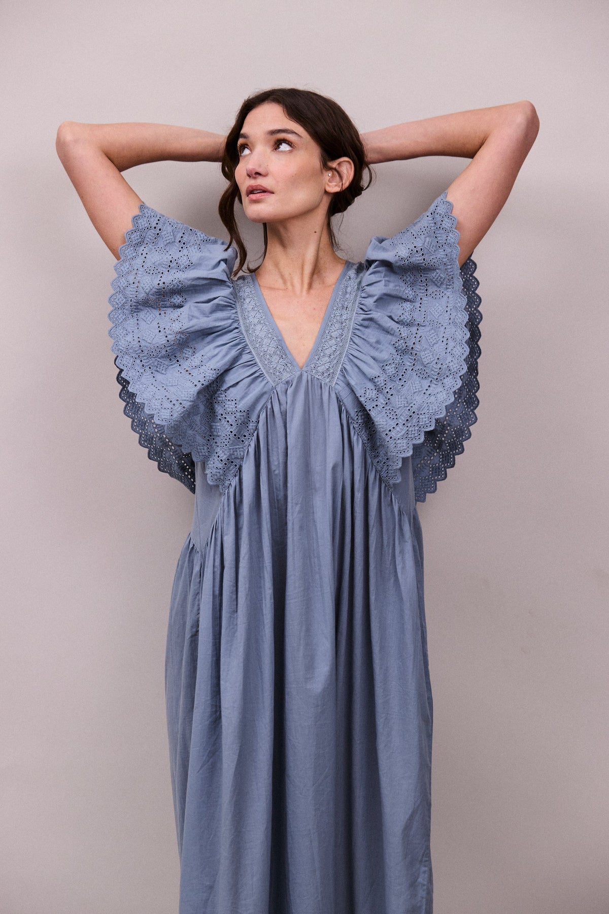 Faune Camelia Dress - Cornflower Blue