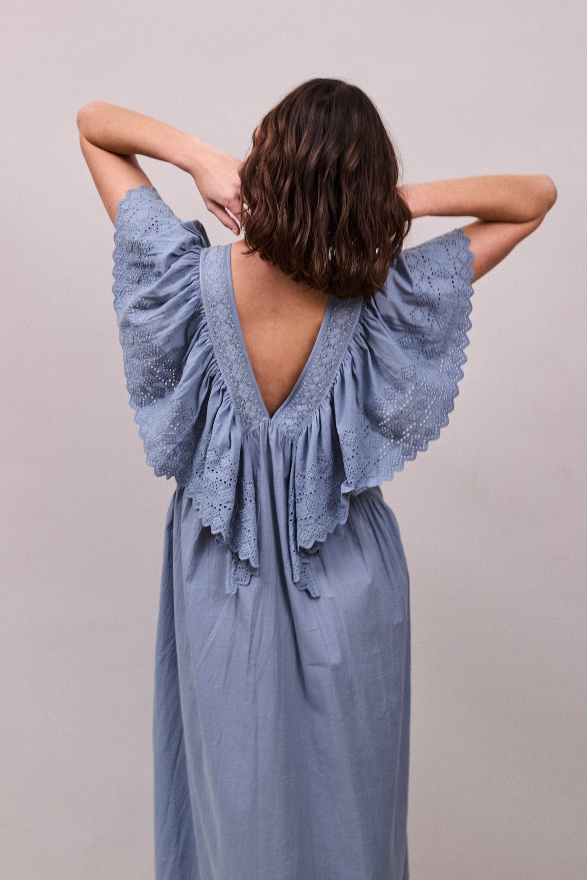 Faune Camelia Dress - Cornflower Blue