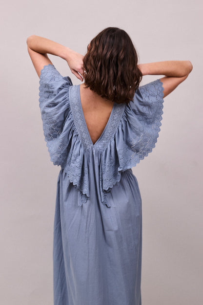 Faune Camelia Dress - Cornflower Blue
