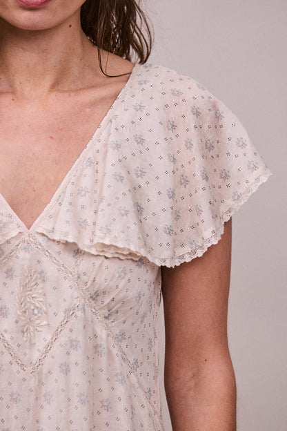 Faune Vivienne Dress - Cornflower Print