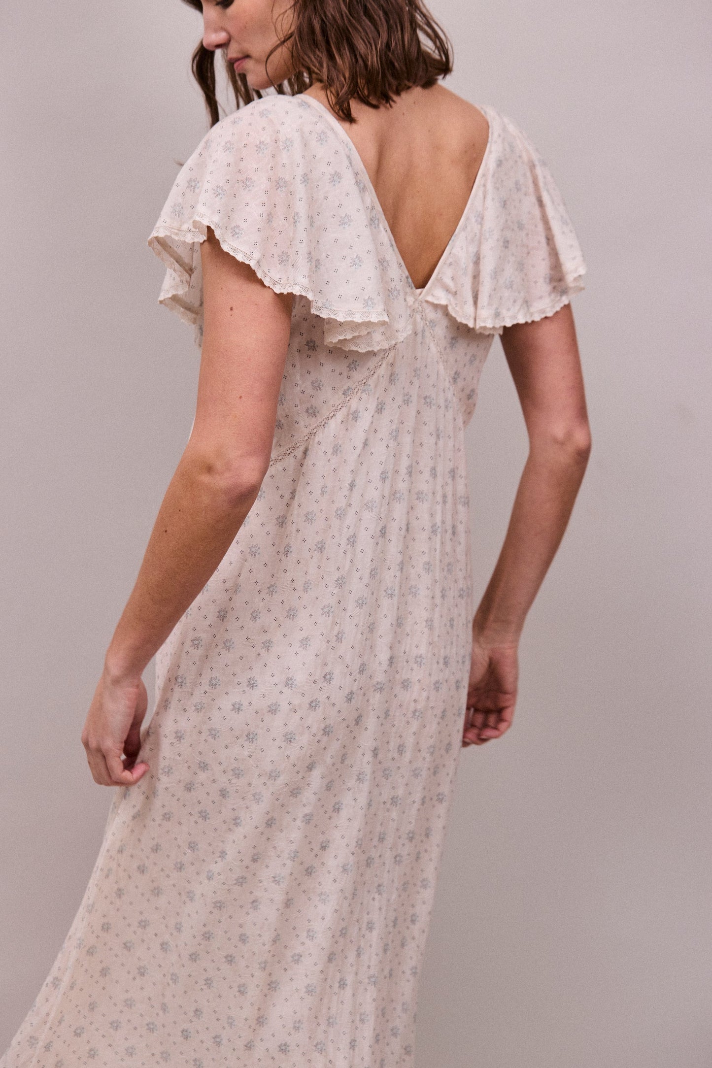 Faune Vivienne Dress - Cornflower Print