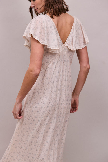 Faune Vivienne Dress - Cornflower Print