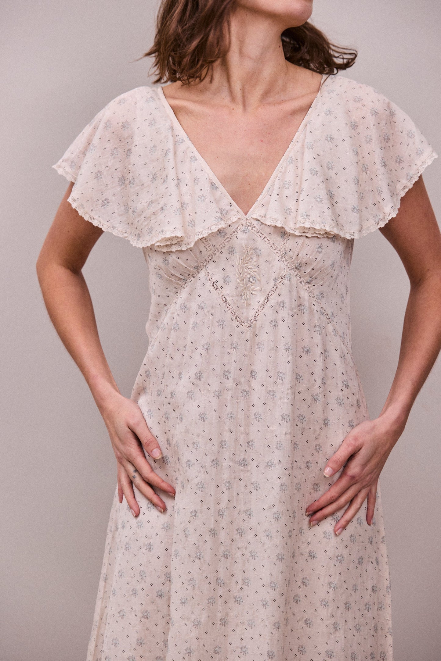 Faune Vivienne Dress - Cornflower Print