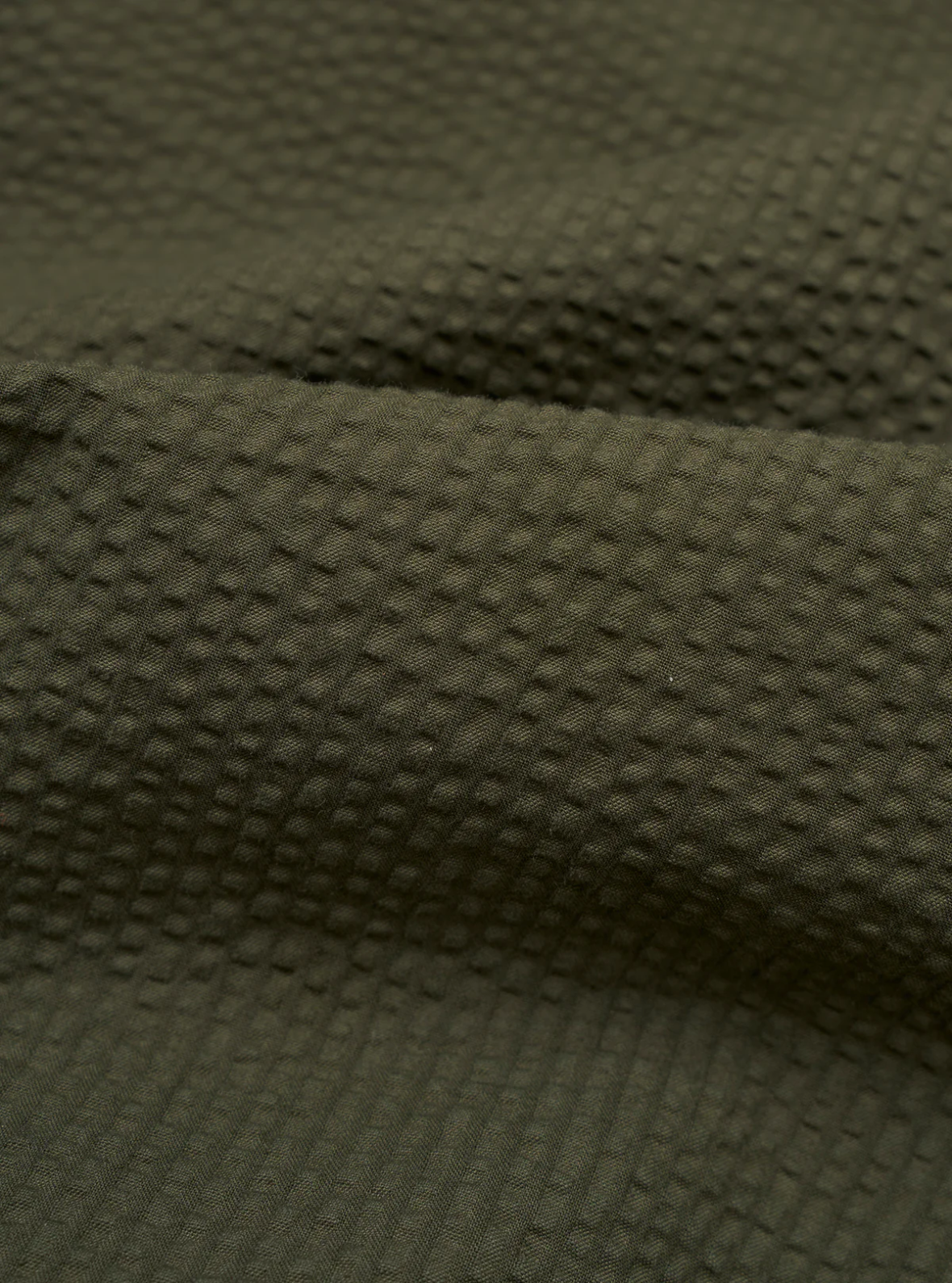 Universal Works Three Button Jacket Seersucker Olive