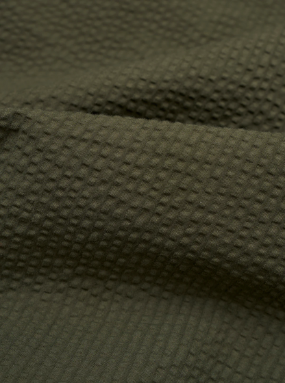 Universal Works Three Button Jacket Seersucker Olive