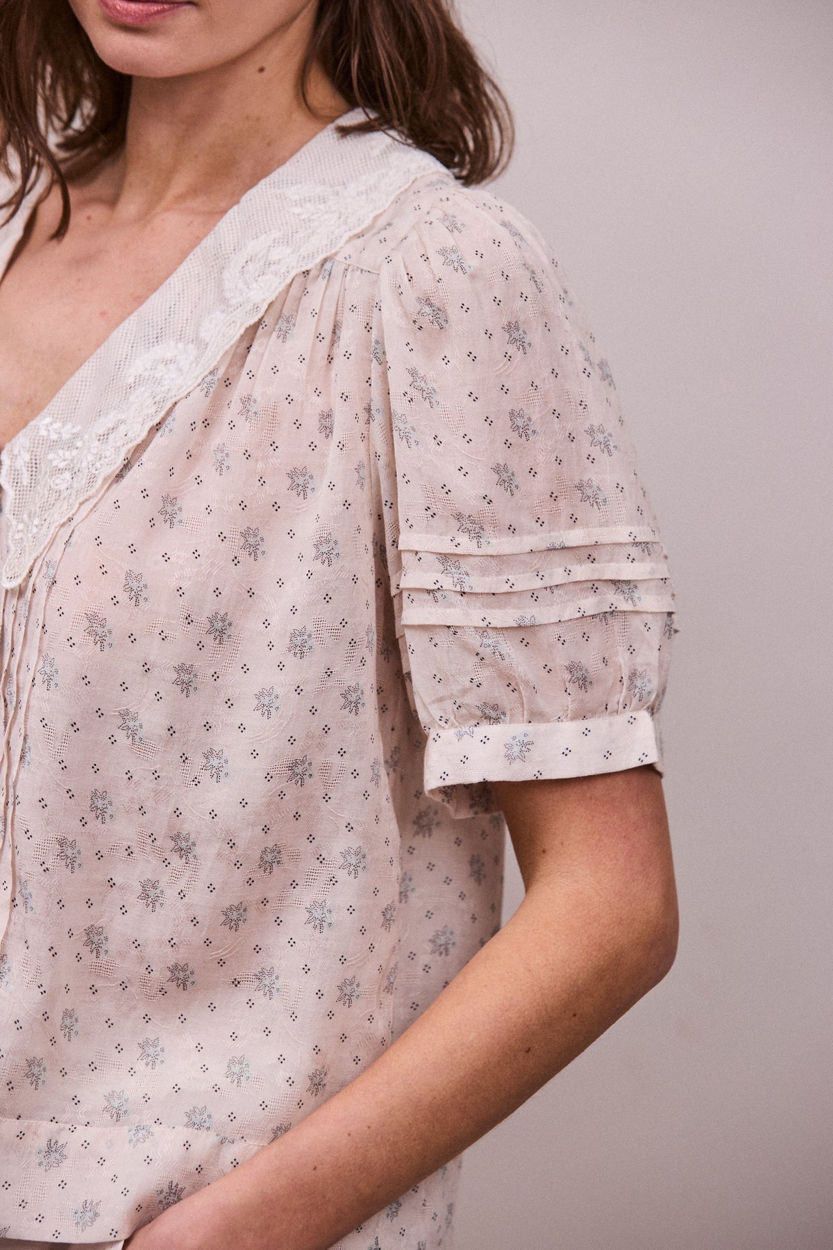 Faune Deco Blouse Cornflower Print
