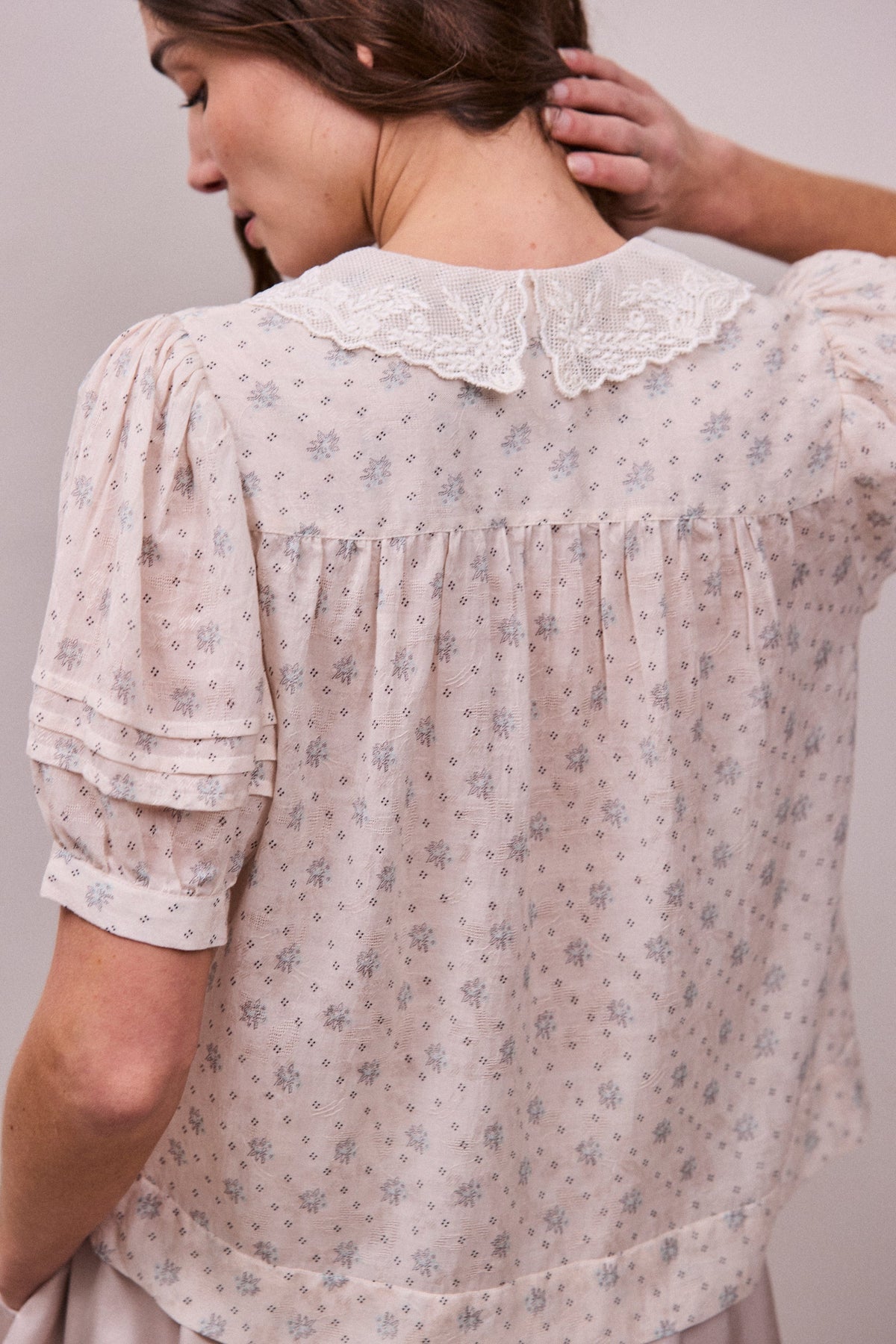 Faune Deco Blouse Cornflower Print