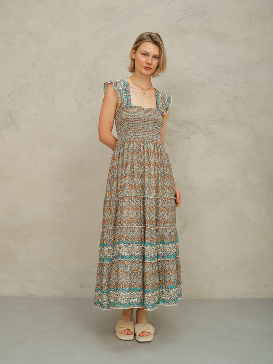 MABE Jaci Print Maxi Dress Multi