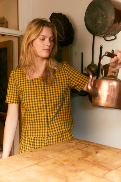 Meadows Alpinum Top Toffee Gingham