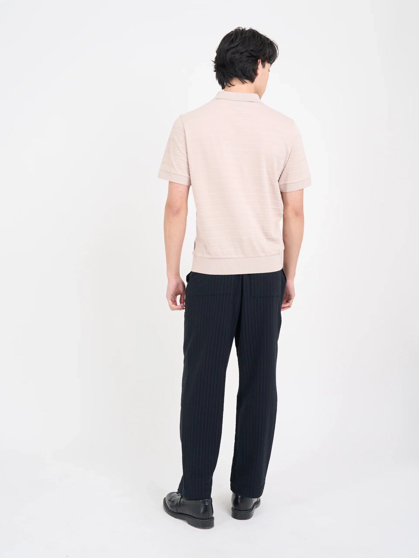 Oliver Spencer Glendale Polo Shirt Dornie Pink
