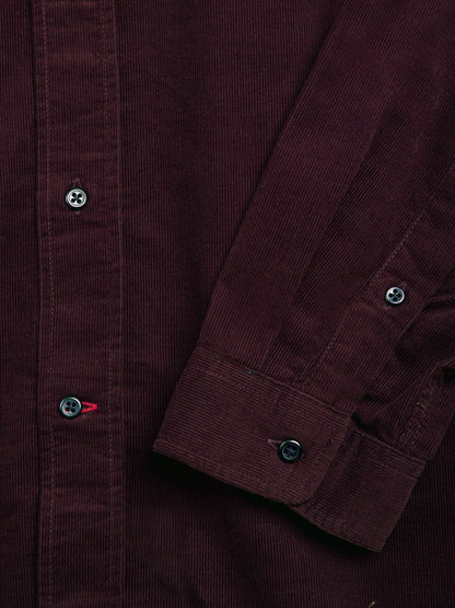 Oliver Spencer Brook Shirt Mersey Cord Plum