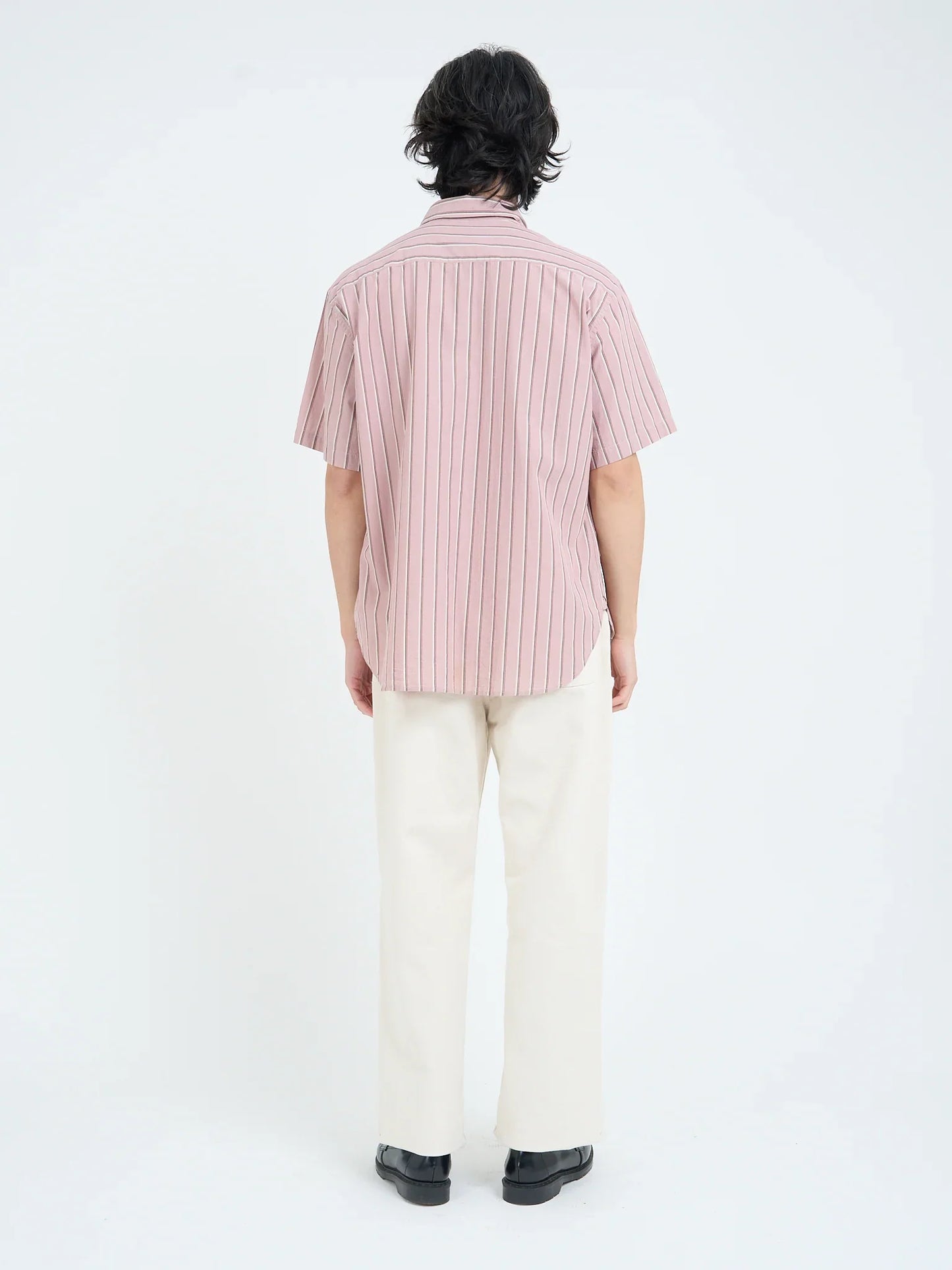 Oliver Spencer Atlanta Short Sleeve Shirt Ferguson Pink