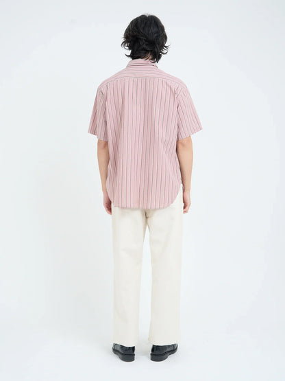 Oliver Spencer Atlanta Short Sleeve Shirt Ferguson Pink