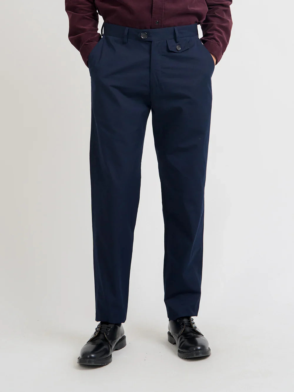 Oliver Spencer Fishtail Trousers Ashdown Navy