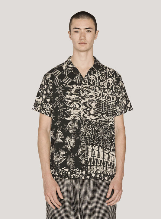YMC Malick Shirt Black Multi