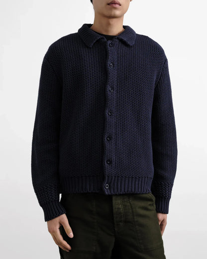 YMC Ratpack Cardigan - Navy