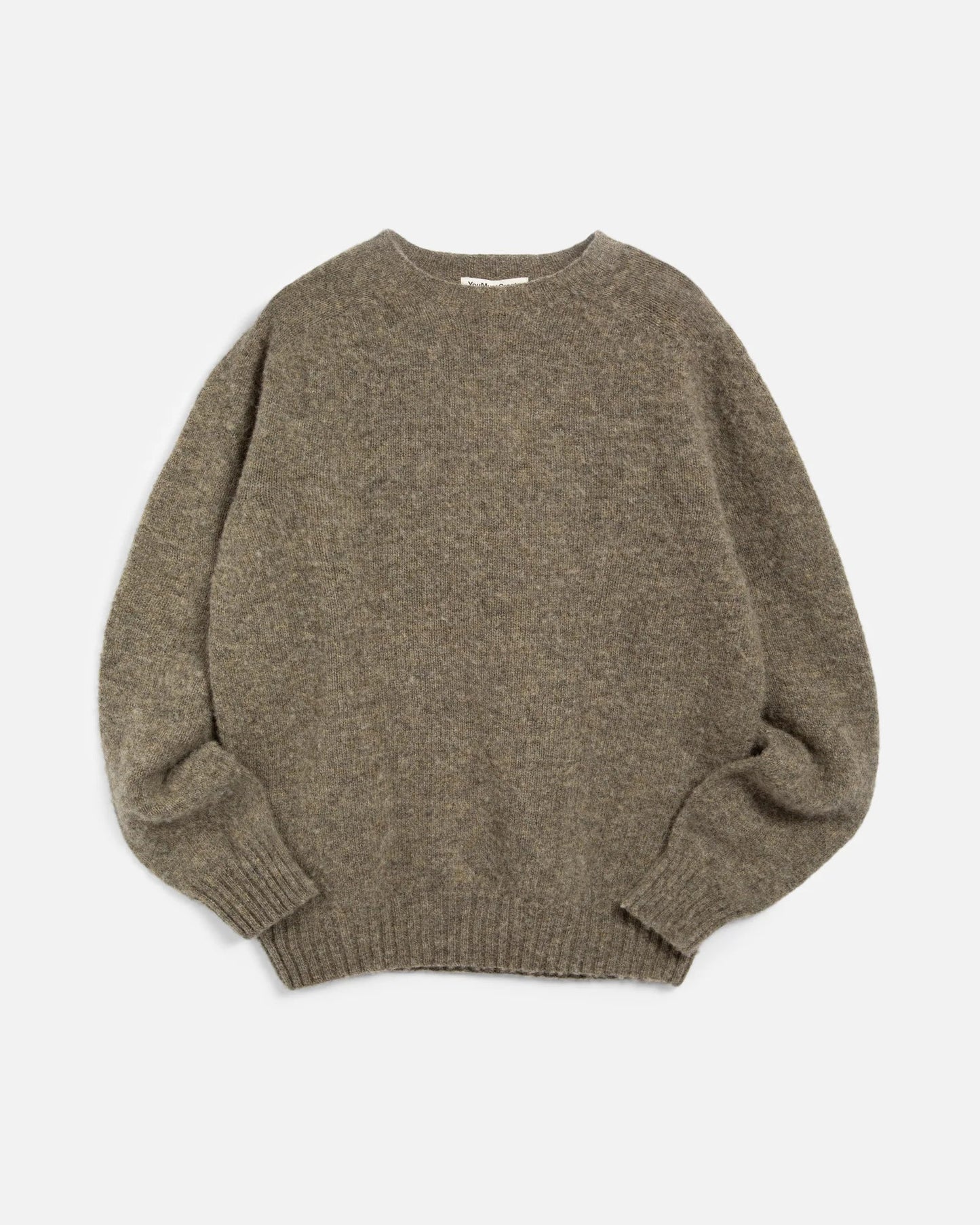 YMC Suedehead Crew Neck Knit - Natural