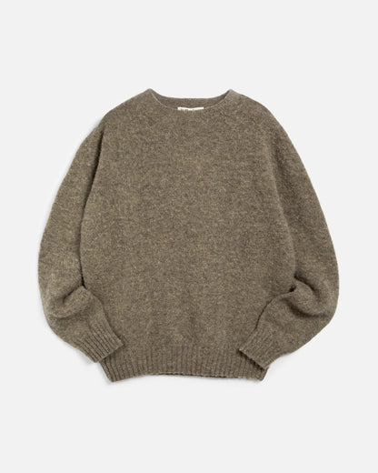 YMC Suedehead Crew Neck Knit - Natural