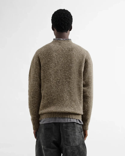 YMC Suedehead Crew Neck Knit - Natural