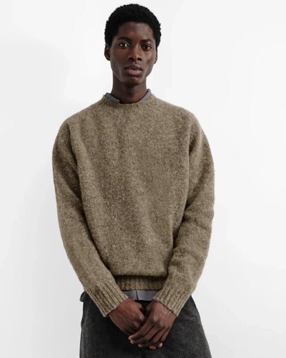 YMC Suedehead Crew Neck Knit - Natural