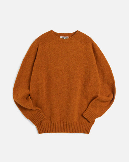 YMC Suedehead Crew Neck Knit - Orange