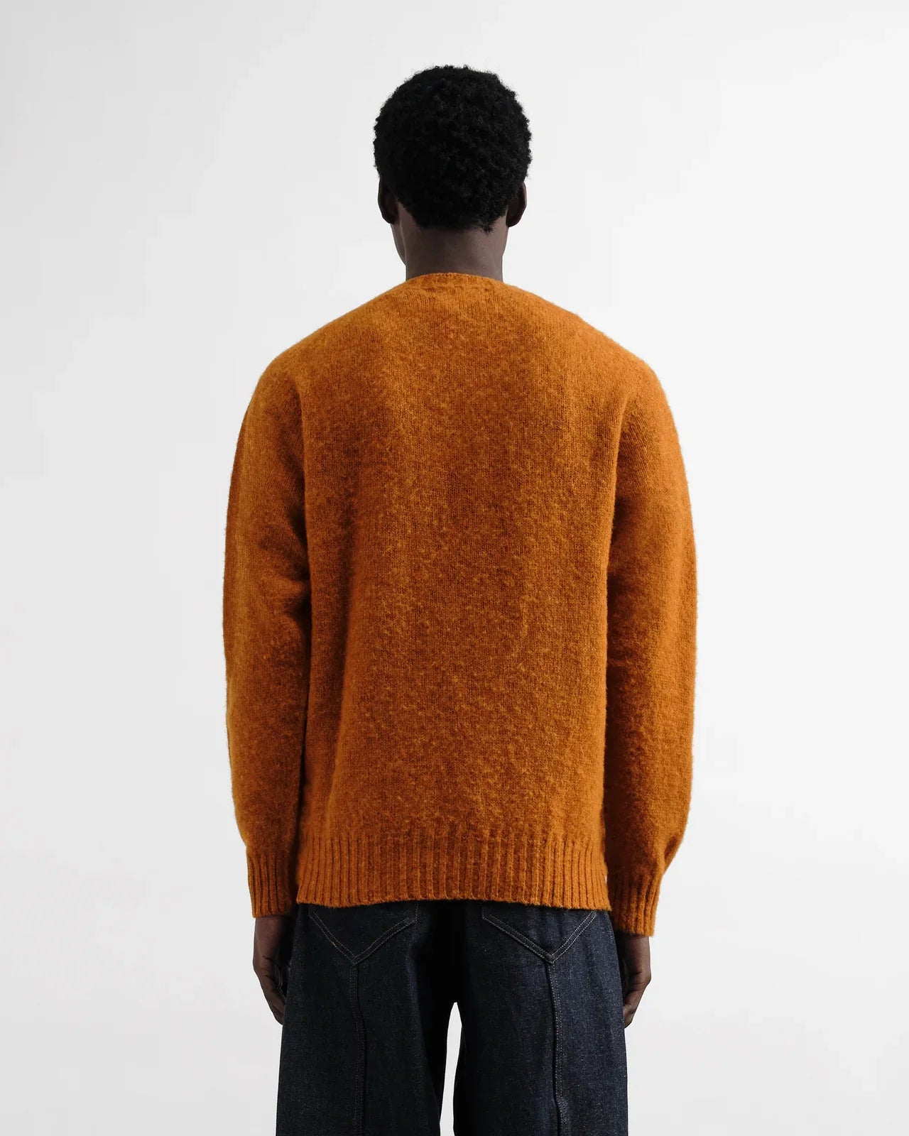 YMC Suedehead Crew Neck Knit - Orange