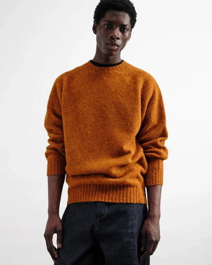 YMC Suedehead Crew Neck Knit - Orange