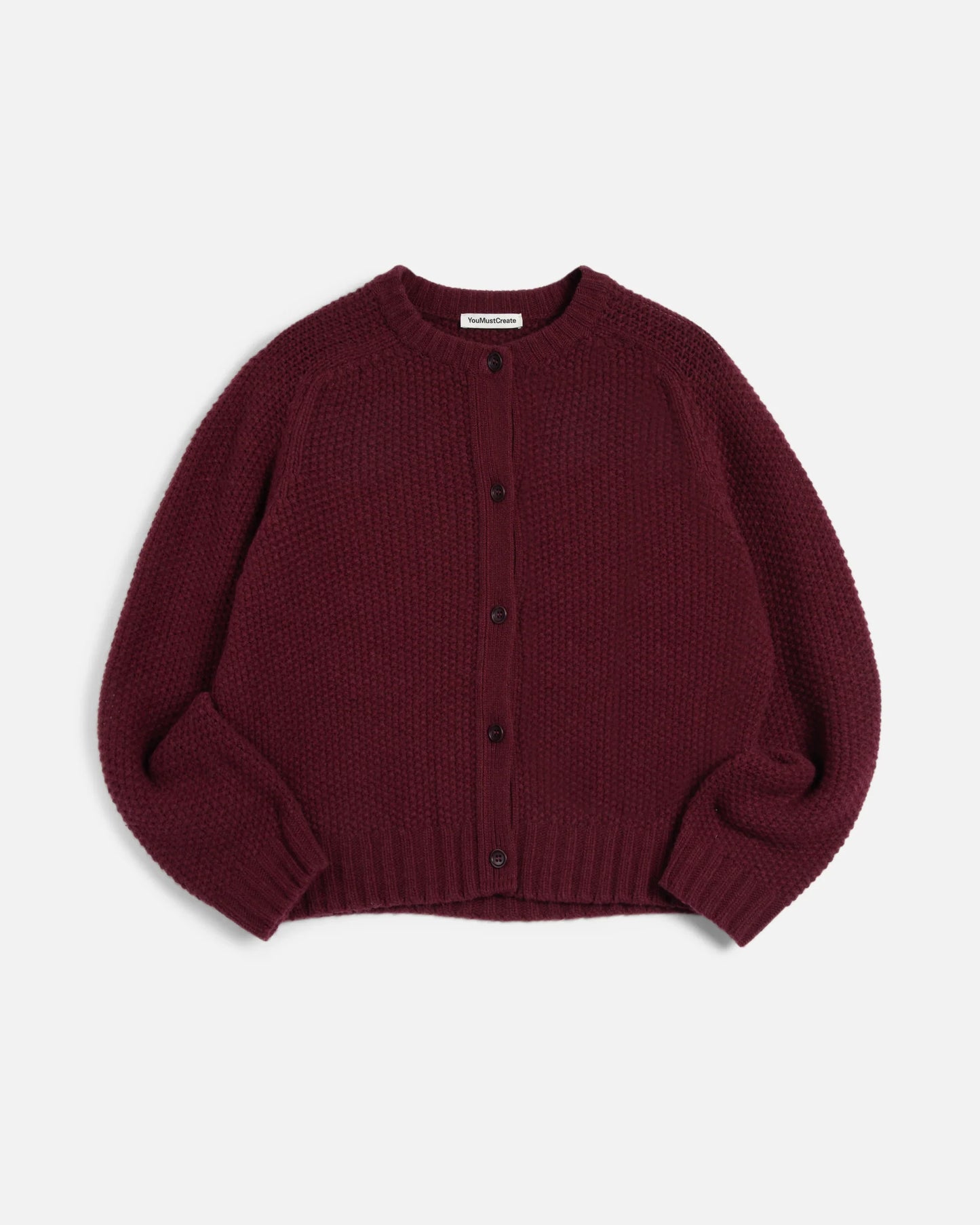 YMC Atomic Cardigan Burgundy