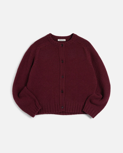 YMC Atomic Cardigan Burgundy