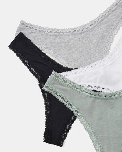 Stripe & Stare Thong Basic (4 Pack)