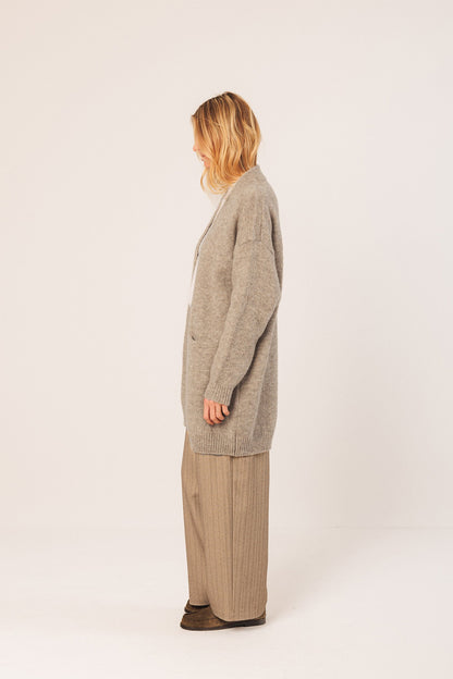 Indi & Cold Long Cardigan Beige
