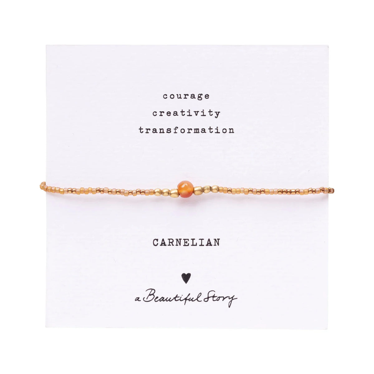 A Beautiful Story Carnelian Bracelet