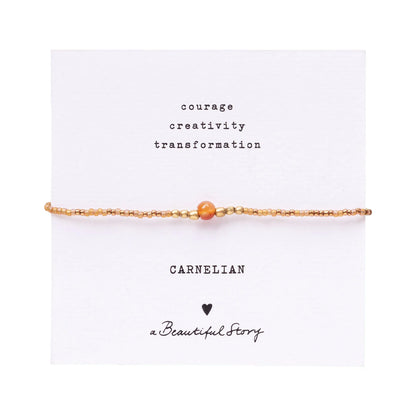 A Beautiful Story Carnelian Bracelet