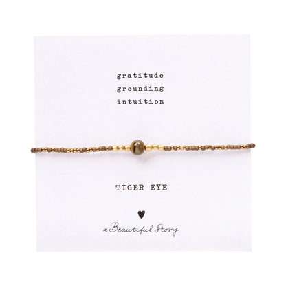 A Beautiful Story Tiger eye Bracelet