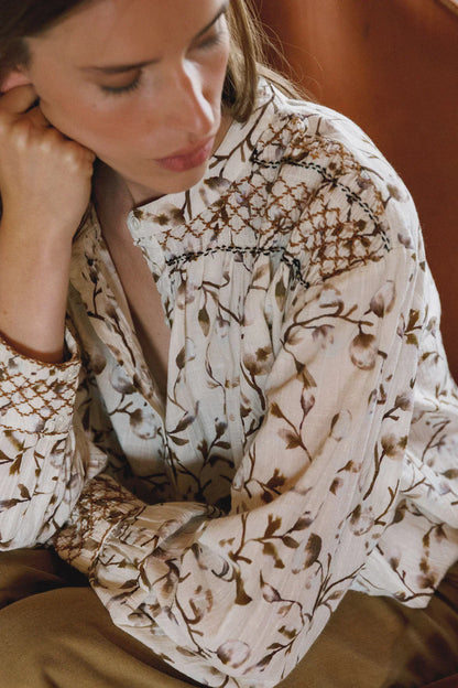 Indi & Cold Smock Detail Blouse