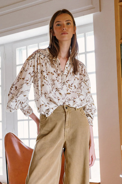 Indi & Cold Smock Detail Blouse