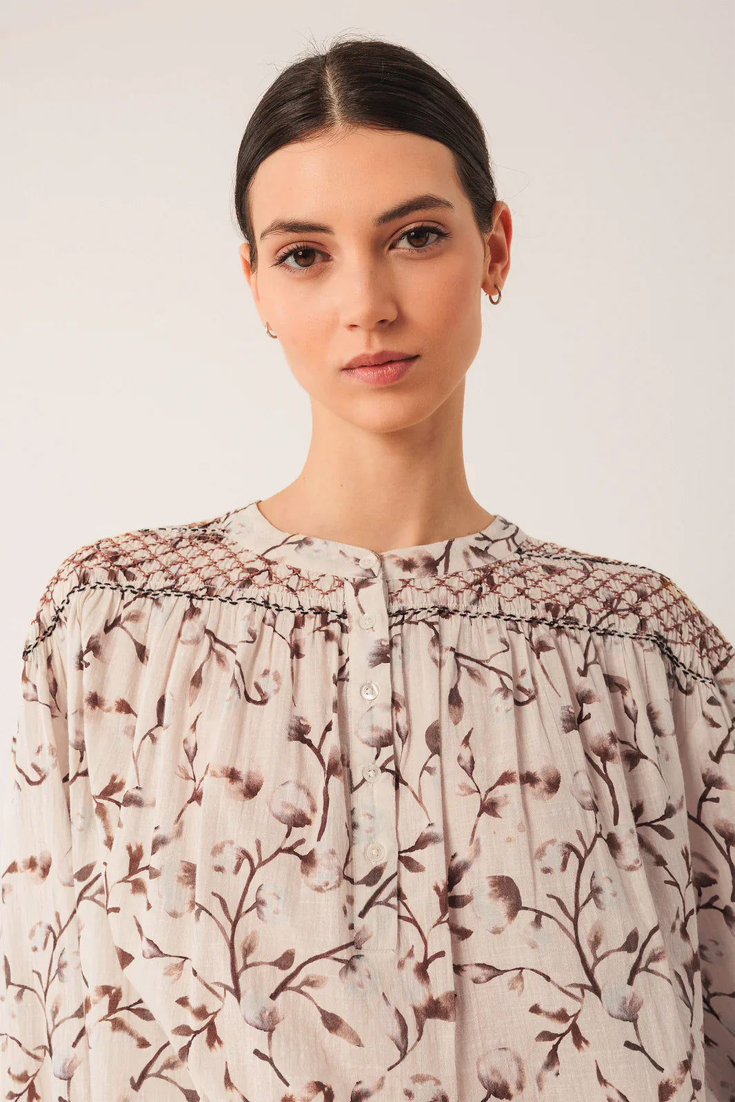 Indi & Cold Smock Detail Blouse